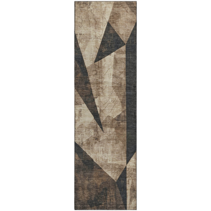 Premium Machine Washable Ashington AMF1838 Modern Rug, Runner 2'3" x 7'6"