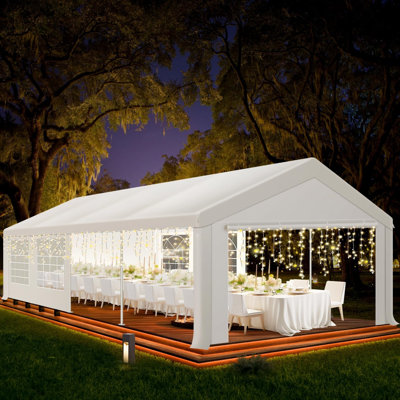 10x30 Party Tent Heavy Duty, 10x30 Tent Canopy with Removable Sidewalls