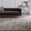 Tapis rayé fabriqué à la main en gris / crème-71603361