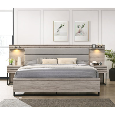 Ensemble de chambre à coucher 3 pièces Earvin
