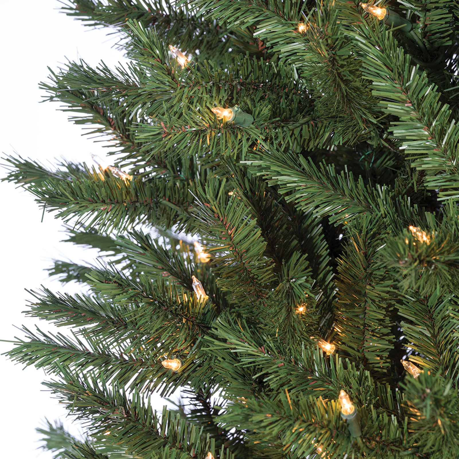 White 7.5' Pre-Lit Pine Christmas Tree (713)