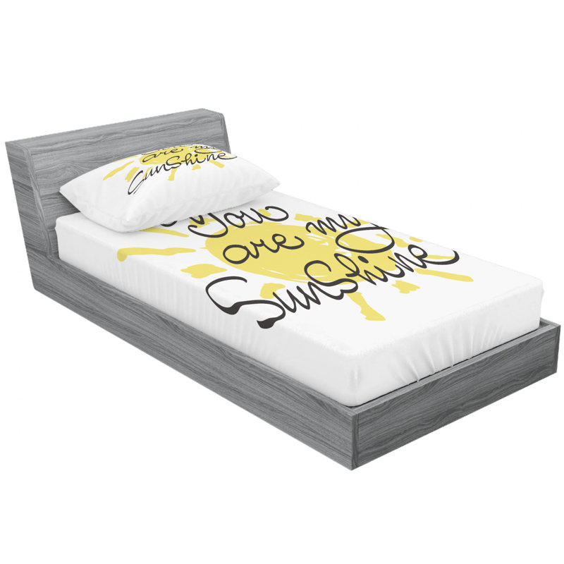 Microfiber Sheet Set, Twin Sheet Set with Fitted Sheet
