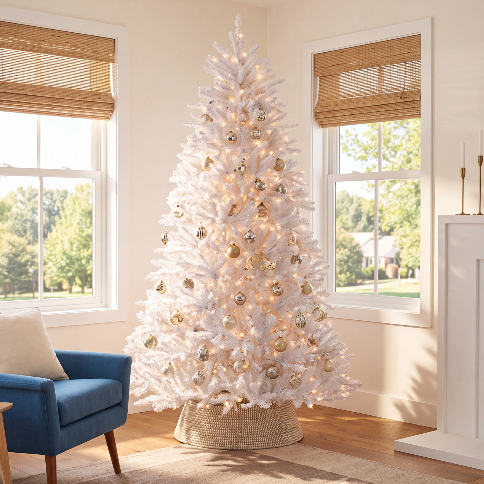 Pre-Lit Fir Christmas Tree, 9'