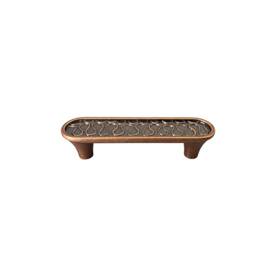 (5 Pack) 3 inch Flat Oblong Pull Weathered Copper