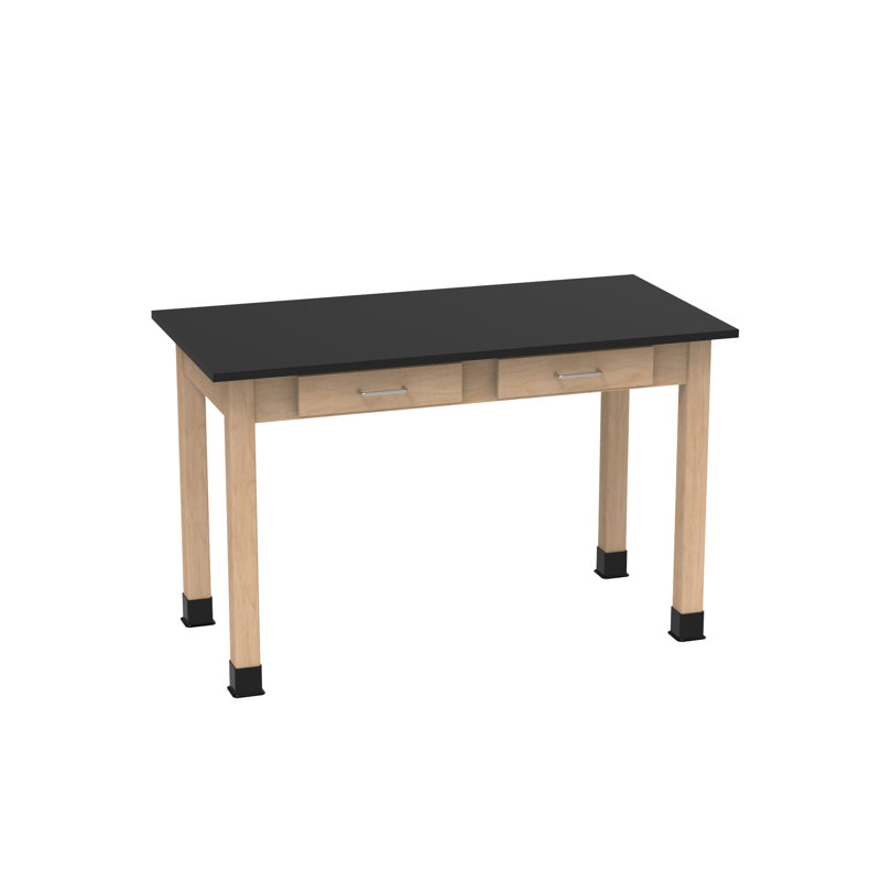 Série de tables à tablier à tiroirs PerpetuLab avec différentes options de plateau et de taille, H 30 po x l 60 po x P 36 po