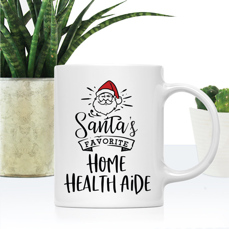 Grande tasse à café Tuileries, « Santa's Favorite Home Health Aide »