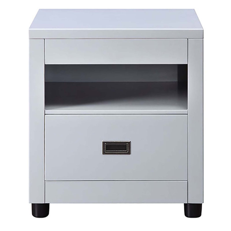 Cadelaria Solid Wood Top End Table with Storage