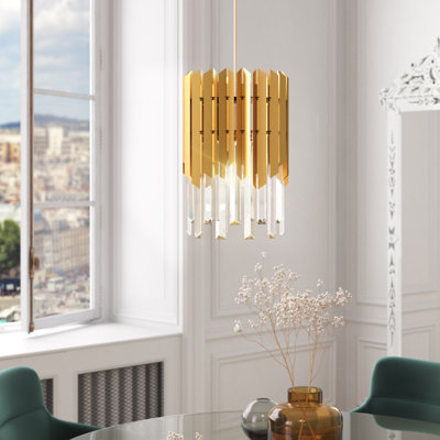 Oviedo 1 - Light Gold Unique/Statement Pendant