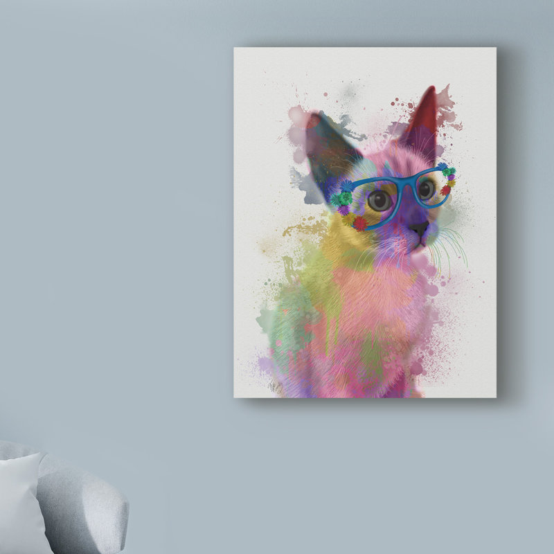 « arc-en-ciel », reproduction d’impression sur toile tendue 2 pi, H 19 po x l 14 po x P 2 po