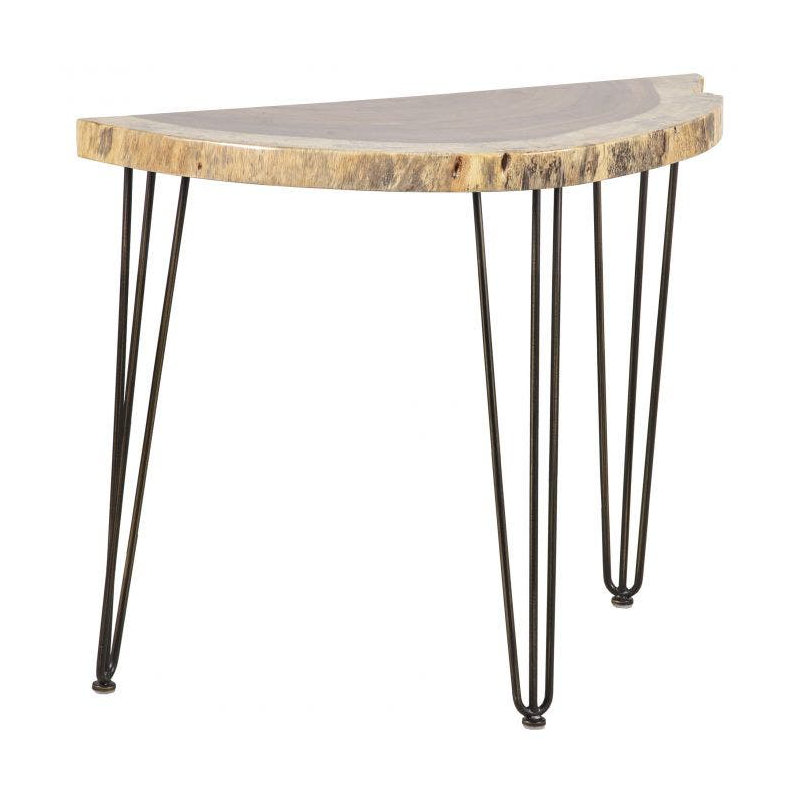 Live Edge 3 Legs End Table