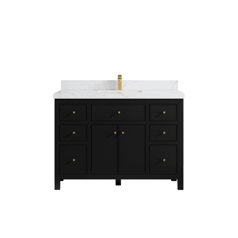 48 po X P 22 po Meuble-lavabo simple D, Quartz Empira