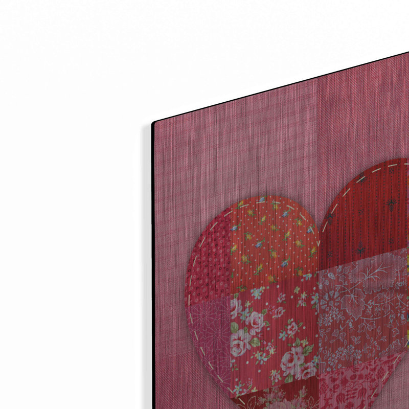 «Patch Heart Pink» par Rachel Caldwell, H 24 po x l 16 po