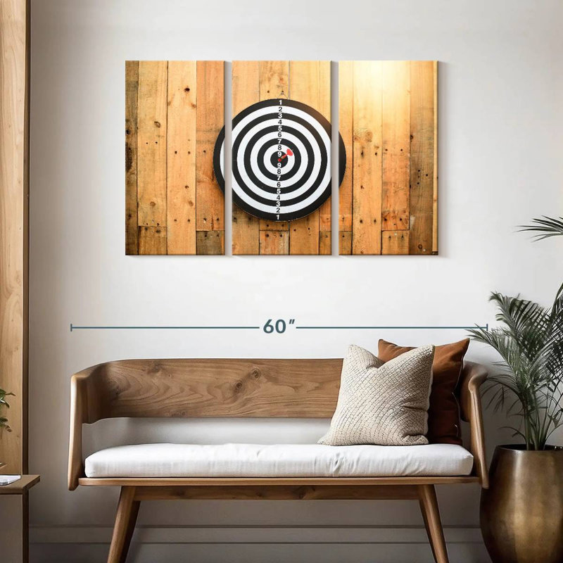 Jeu de fléchettes Senne Bullseye, H 28 po x l 45 po