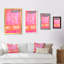 Bobetta " Pink And Orange Abstract Art V "-862505973-862505981-806412957