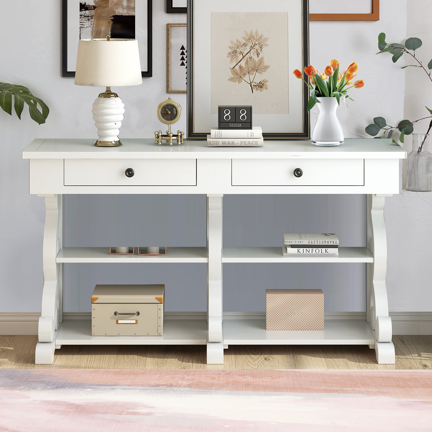 Ophelia & Co. Diedrich 54.12'' Console Table | Wayfair