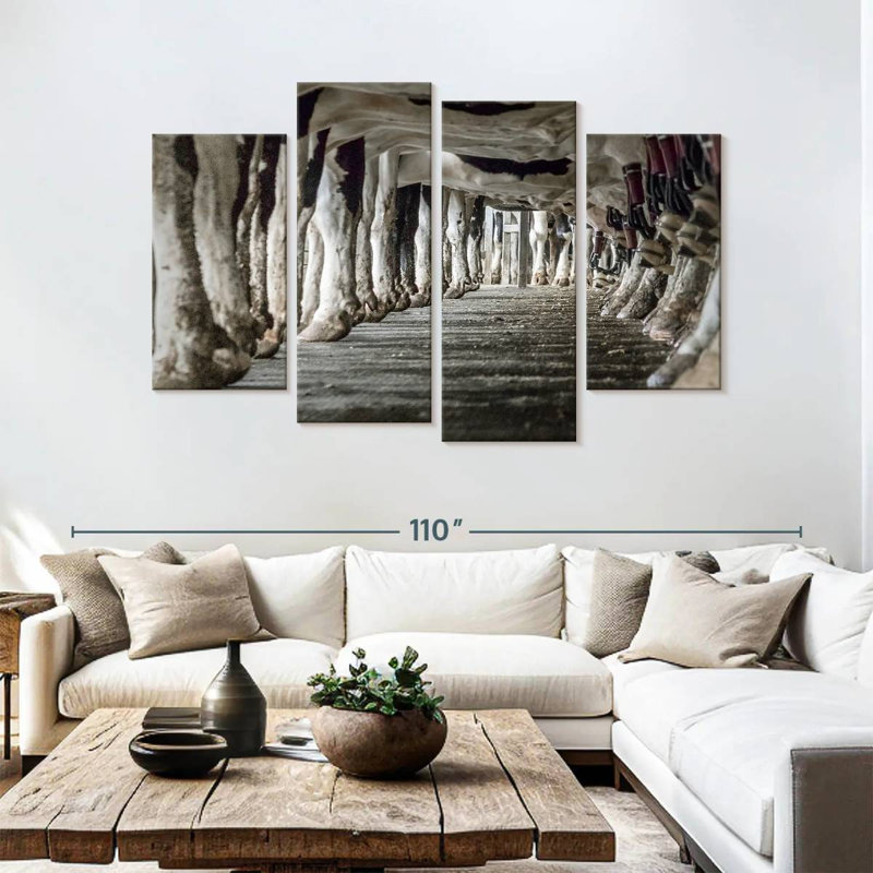 Brampt Milking Cows, 54" H x 84" W