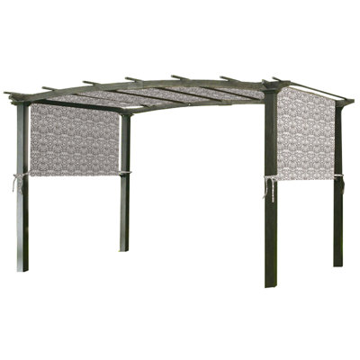 Garden Winds Grey Fabric Replacement Canopy for Gazebo
