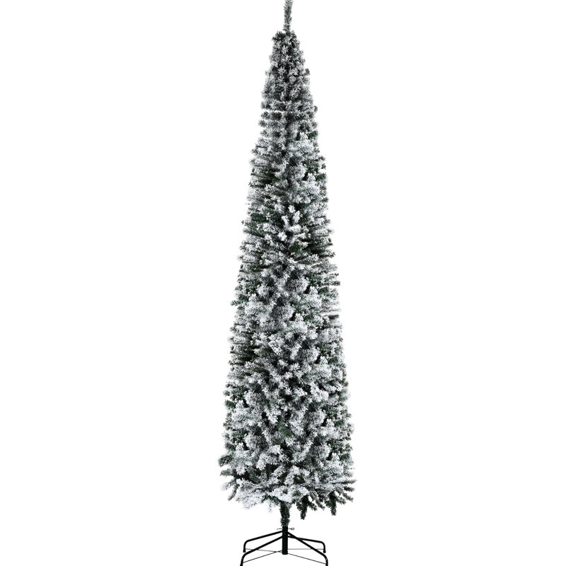 106,67 po Arbre haut avec support en métal et support amovible enneigé d'une largeur de 27,16 po Installation facile