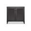 Armoire de rangement pour chaussures à deux portes à charnières avec finition espresso H 27,5 po x l 29,63 po x P 14,5 po-381443365