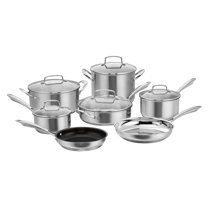  Customer reviews: Biltmore 11-Piece Non-Stick Dishwasher Safe  Hard Anodized Belly Cookware Set