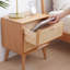 Table de chevet en bois massif Pure