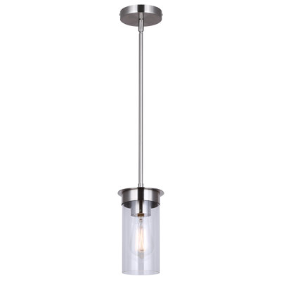 Benson Brushed Nickel 1 Light Pendant