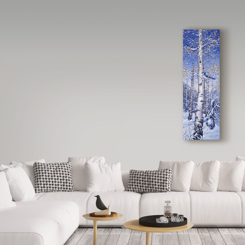«Blue Jay» par Fazulla, impression sur toile tendue, H 32 po x l 10 po x P 2 po