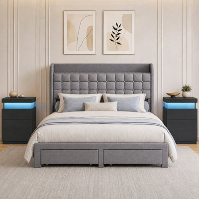Chrisha Upholstered Bedroom Set