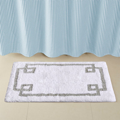 Cotton Tufted Bath Rug White