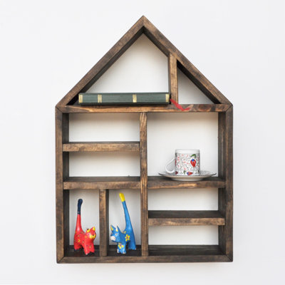 5 Piece Solid Wood Accent Shelf