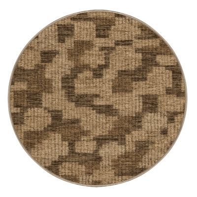 Washable Woven Baskets Farm Area Rug