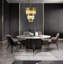 Lustre transitionnel or 18 lumières avec cristal-37534944