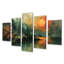 «Green Autumn Enchantment Mountain Landscape», ensemble d'art sur toile