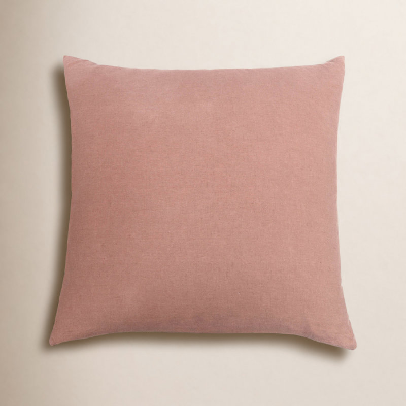 100% French Linen Pillow Sham, Square 26", Clay