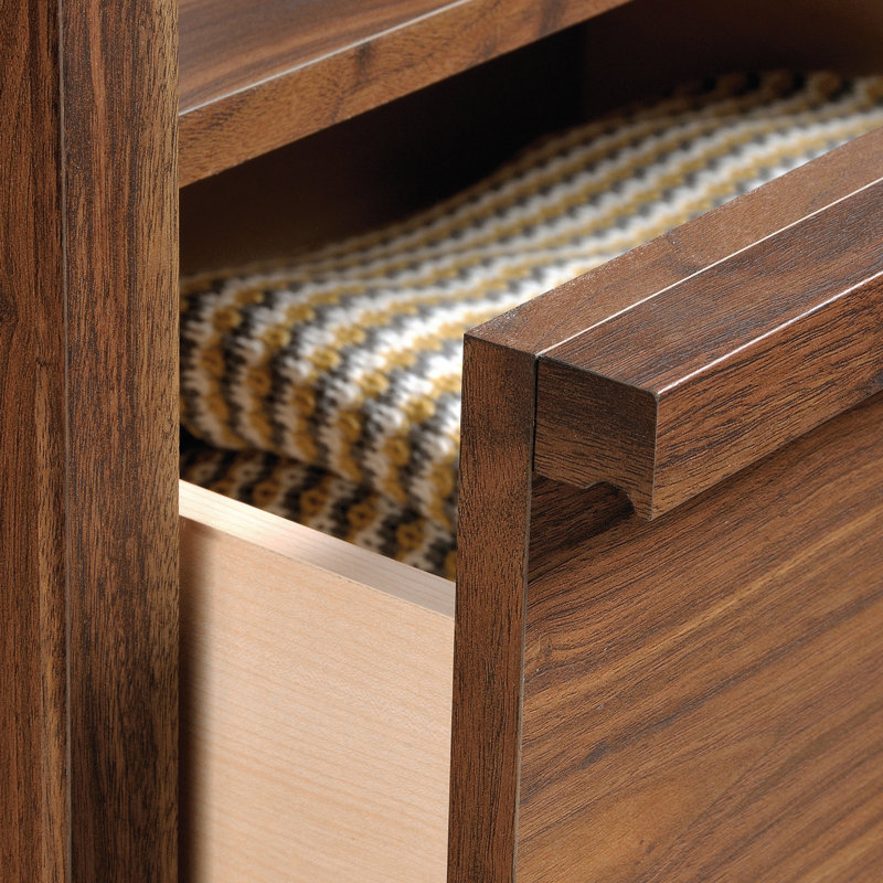 Posner 24.72'' W Plywood / Laminate Board Nightstand, Grand Walnut