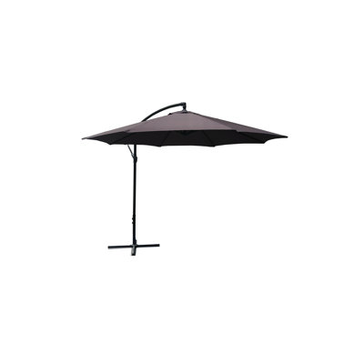 Parasol excentré 10 pi - Café