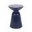 Serenita Outdoor Iron Side Tables With Flared Design, Set Of 2 , Navy Blue-1329633623