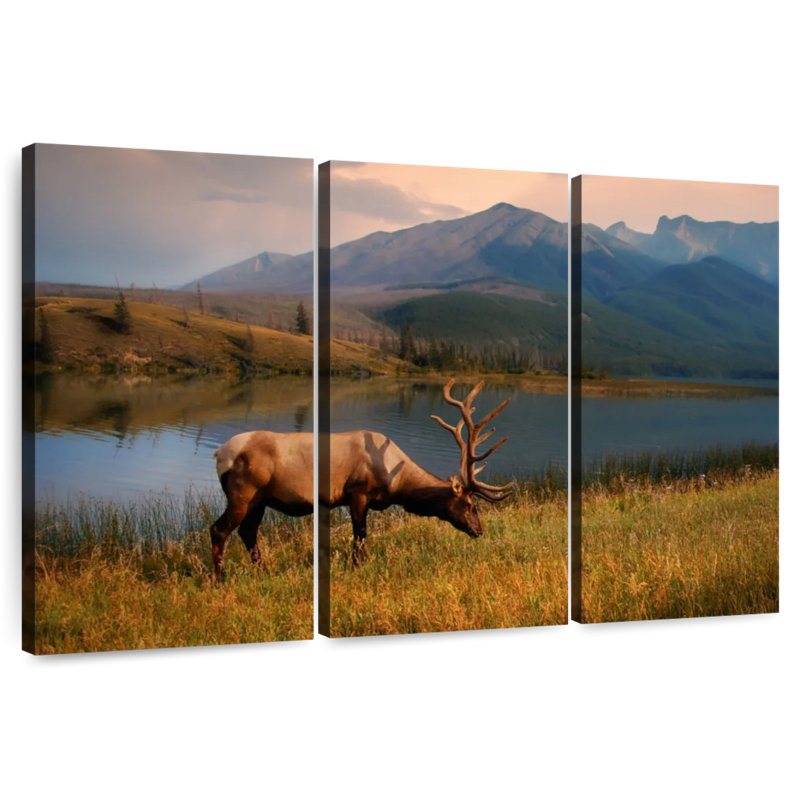 Lakeside Elk, 42" H x 65" W