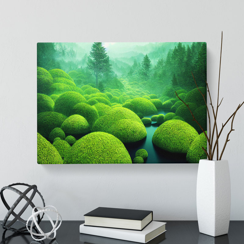 Euphoric Forest - Wrapped Canvas Print, 35cm H x 50cm W x 3cm D