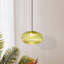 Luminaire suspendu en verre vert à 1 lumière DEL