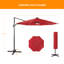 Rosell 132" Lighted Cantilever Umbrella-1874627535