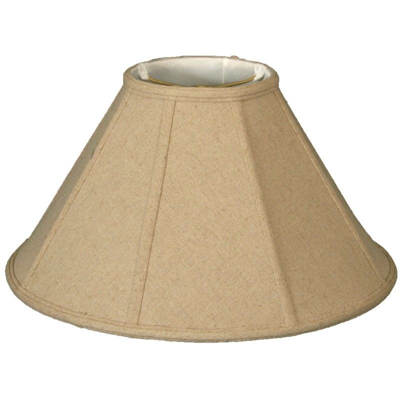 Abat-jour Linen Empire (Araignée), H 9,5 po x l 14 po x P 14 po, Crème
