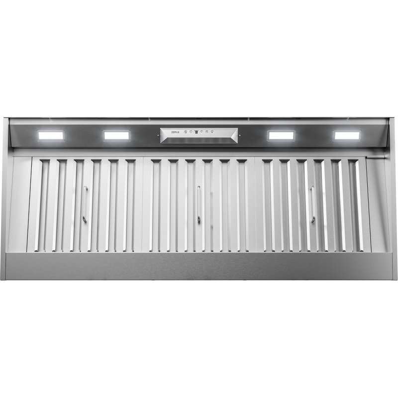 Hotte encastrable avec lumière DEL en acier inoxydable Zephyr Monsoon I 48 po 1200 CFM
