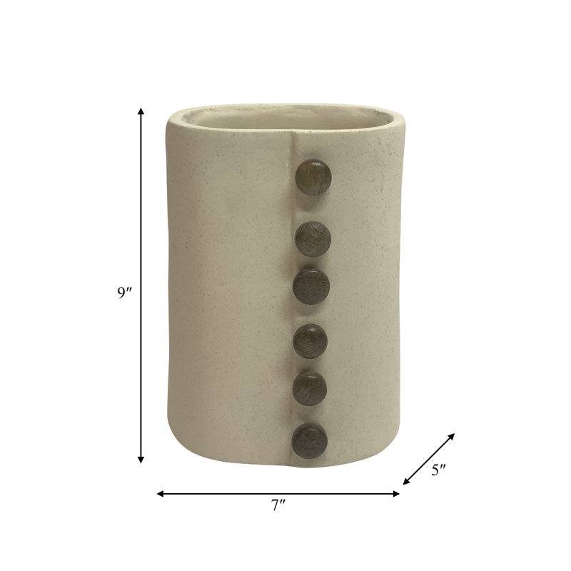 Kewarra Handmade Table Vase, 9" H x 7" W x 5" D