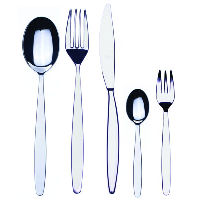 Ensemble de couverts Immagina avec fourchettes à gâteaux - 30 pièces - Acier inoxydable