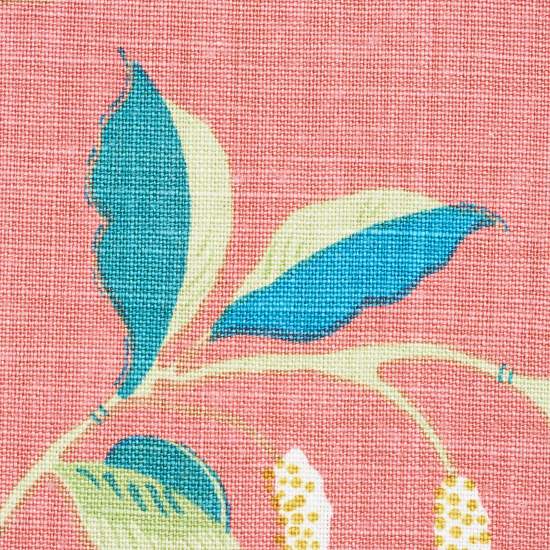 Lotus Garden Fabric, Red
