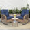 Vredenburgh 2 - Person Patio Conversation Set with Cushions