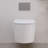 Deervalley DV-1F0379 Wall-Hung Toilet, Rimless Design, High-Efficiency Dual Flush 1.1/1.6 GPF, Concealed Tank Compatible, Compact Elongated Bowl, White Ceramic, Space-Saving, Modern Bathroom Fixture