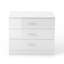 Commode 3 tiroirs blanche minimaliste, armoire de rangement moderne à 3 tiroirs pour chambre ou salon