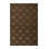 Machine Washable Trellis Brown Area Rug